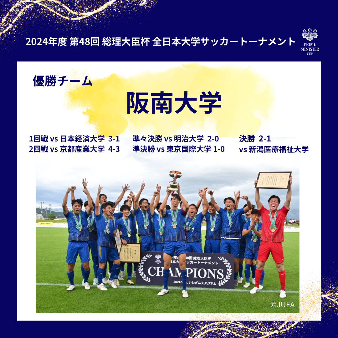 『2024年度 第48回 総理大臣杯 全日本大学サッカートーナメント』